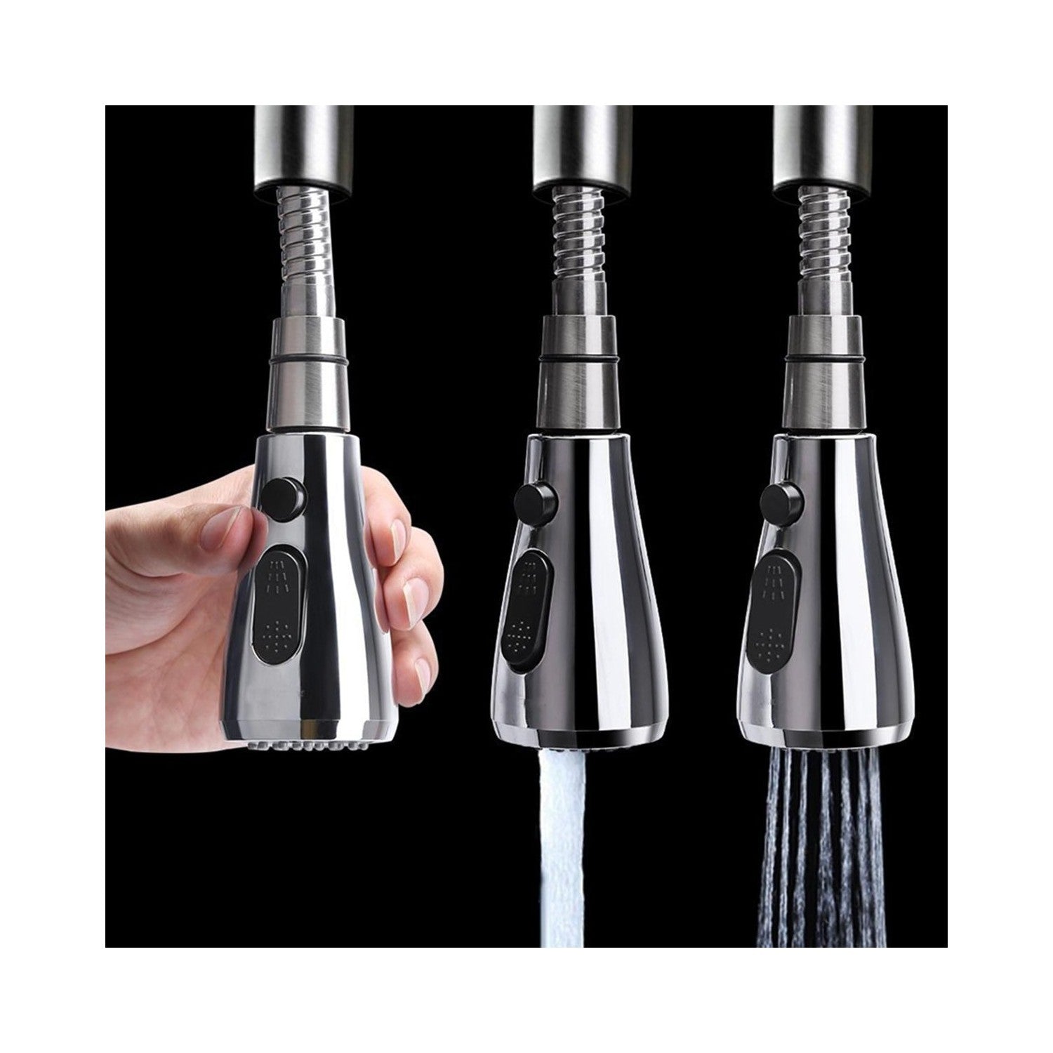 Evrensel 3 Modlu Musluk Başlığı